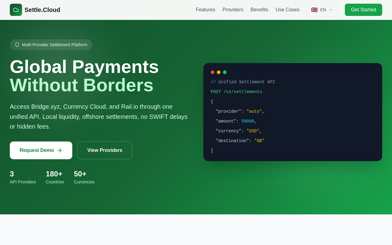 Settle.Cloud - Real-Time Settlement