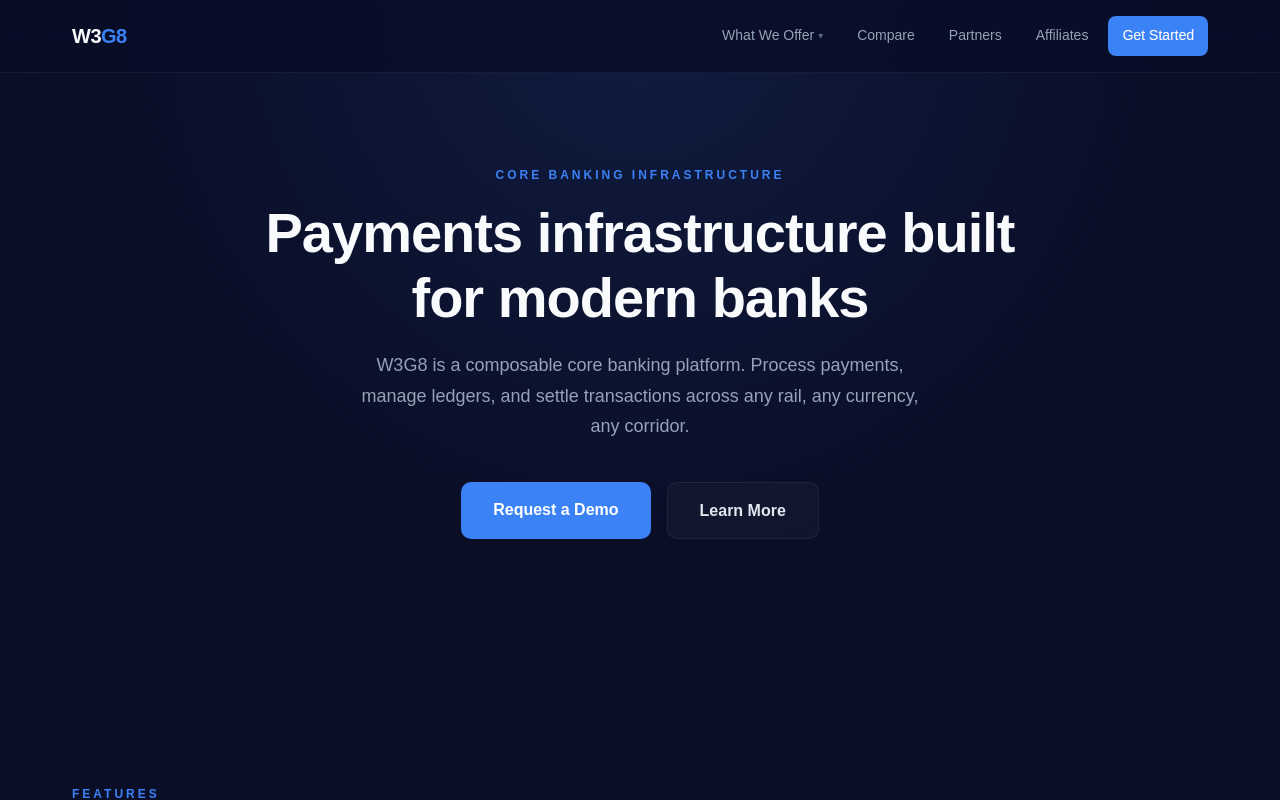 W3G8 - Composable Core Banking